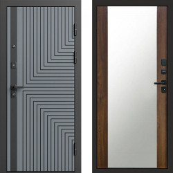 Входная дверь Termo-Door Квантум Грей - Зеркало дуб