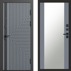 Входная дверь Termo-Door Квантум Грей - Зеркало Grey Софт