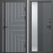 Входная дверь Termo-Door Квантум Грей - Зеркало Люмис Грей Софт