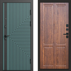 Входная дверь Termo-Door Квантум velutto verde - Без серии Орех стандарт