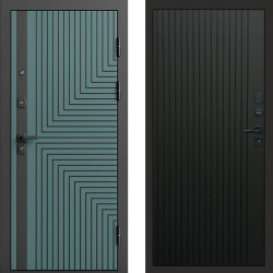 Входная дверь Termo-Door Квантум velutto verde - Flat Черный кварц