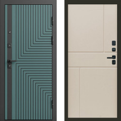 Входная дверь Termo-Door Квантум velutto verde - Горизонт Слоновая кость