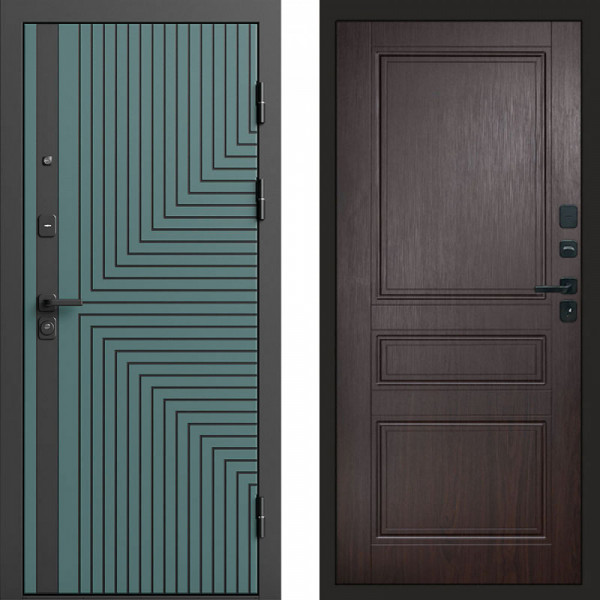 Входная дверь Termo-Door Квантум velutto verde - Классика венге