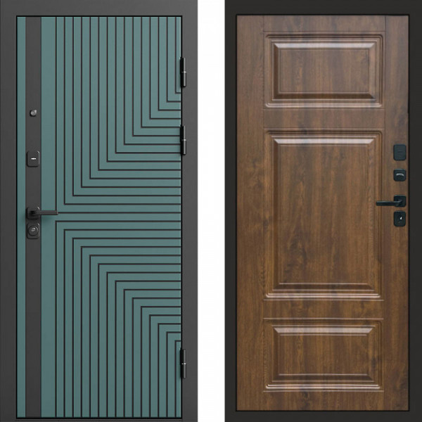 Входная дверь Termo-Door Квантум velutto verde - Лион Дуб