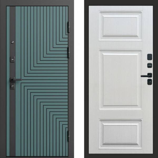 Входная дверь Termo-Door Квантум velutto verde - Лион Лиственница