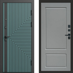Входная дверь Termo-Door Квантум velutto verde - Марсель Grey софт