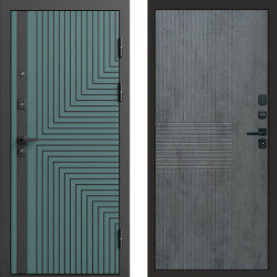 Входная дверь Termo-Door Квантум velutto verde - Мастино Бетон темный