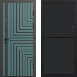 Входная дверь Termo-Door Квантум velutto verde - Нео Black