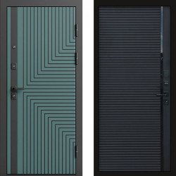 Входная дверь Termo-Door Квантум velutto verde - Porte black
