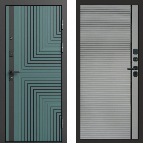 Входная дверь Termo-Door Квантум velutto verde - Porte Grey софт