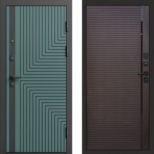 Входная дверь Termo-Door Квантум velutto verde - Porte Шоколад