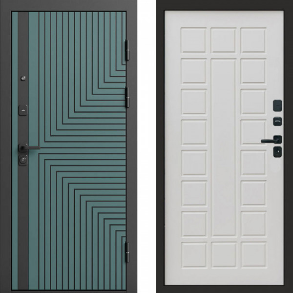 Входная дверь Termo-Door Квантум velutto verde - Престиж бежевый матовый