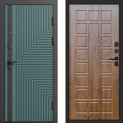 Входная дверь Termo-Door Квантум velutto verde - Престиж дуб