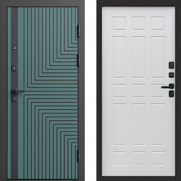 Входная дверь Termo-Door Квантум velutto verde - Спарта лиственница