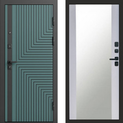 Входная дверь Termo-Door Квантум velutto verde - Зеркало белый софт