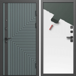 Входная дверь Termo-Door Квантум Велютто Верде - Гладкая Панель Под Покраску (грунт)
