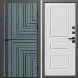 Входная дверь Termo-Door Квантум Велютто Верде - Классика белое дерево