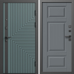 Входная дверь Termo-Door Квантум Велютто Верде - Лион Grey софт