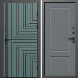 Входная дверь Termo-Door Квантум Велютто Верде - Марсель Grey софт