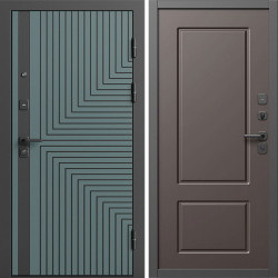 Входная дверь Termo-Door Квантум Велютто Верде - Марсель Шоколад
