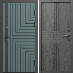 Входная дверь Termo-Door Квантум Велютто Верде - Мастино Бетон темный
