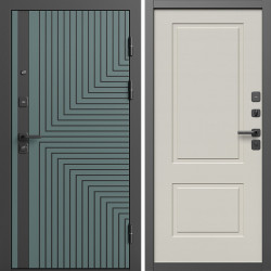 Входная дверь Termo-Door Квантум Велютто Верде - Нео Классика Слоновая Кость