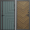 Входная дверь Termo-Door Квантум Велютто Верде - Плаза Елочка Орех