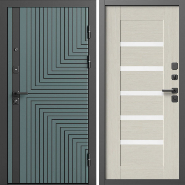 Входная дверь Termo-Door Квантум Велютто Верде - Царга лиственница