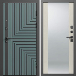 Входная дверь Termo-Door Квантум Велютто Верде - Зеркало лиственница