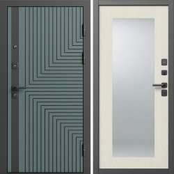 Входная дверь Termo-Door Квантум Велютто Верде - Зеркало Триумф лиственница