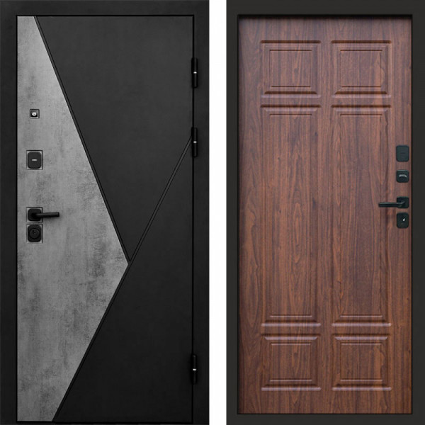 Входная дверь Termo-Door Матрикс Бетон - Без серии Орех премиум