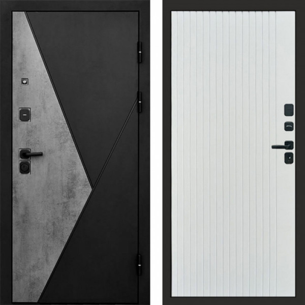 Входная дверь Termo-Door Матрикс Бетон - Flat Белый софт