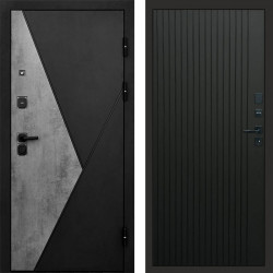 Входная дверь Termo-Door Матрикс Бетон - Flat Черный кварц