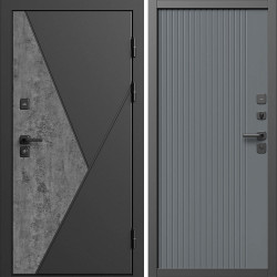 Входная дверь Termo-Door Матрикс Бетон - Флэт Grey софт