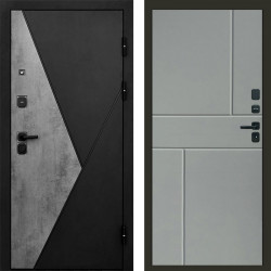 Входная дверь Termo-Door Матрикс Бетон - Горизонт Grey софт