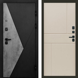 Входная дверь Termo-Door Матрикс Бетон - Горизонт Слоновая кость