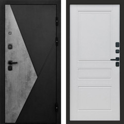 Входная дверь Termo-Door Матрикс Бетон - Классика белый матовый