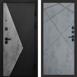 Входная дверь Termo-Door Матрикс Бетон - Лучи бетон темный