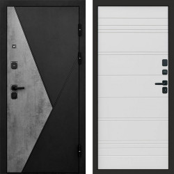 Входная дверь Termo-Door Матрикс Бетон - Лучи White line
