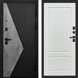 Входная дверь Termo-Door Матрикс Бетон - Марсель Белый софт