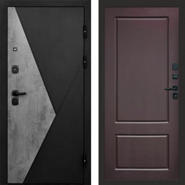 Входная дверь Termo-Door Матрикс Бетон - Марсель Шоколад