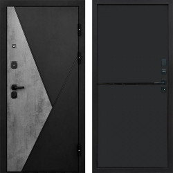 Входная дверь Termo-Door Матрикс Бетон - Нео Black