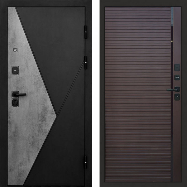 Входная дверь Termo-Door Матрикс Бетон - Porte Шоколад