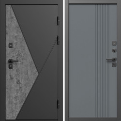 Входная дверь Termo-Door Матрикс Бетон - Страйп Грей Софт