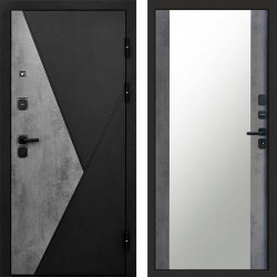 Входная дверь Termo-Door Матрикс Бетон - Зеркало бетон темный