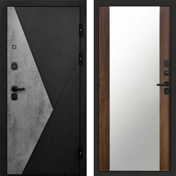 Входная дверь Termo-Door Матрикс Бетон - Зеркало дуб