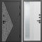 Входная дверь Termo-Door Матрикс Бетон - Зеркало Люмис Белый Софт
