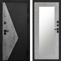 Входная дверь Termo-Door Матрикс Бетон - Зеркало Триумф бетон светлый
