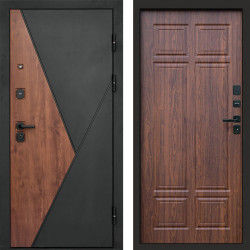 Входная дверь Termo-Door Матрикс Дуб - Без серии Орех премиум