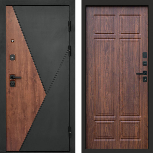 Входная дверь Termo-Door Матрикс Дуб - Без серии Орех премиум